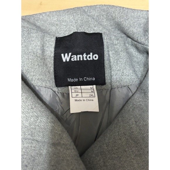 Wantdo Classy Women's Sz M Wrap Swing Coat with Belt and Skirted Hem - Picture 11 of 16